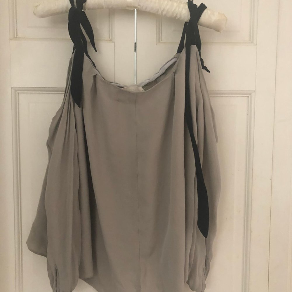 Nicole Miller Artelier Cold-Shoulder Blouse